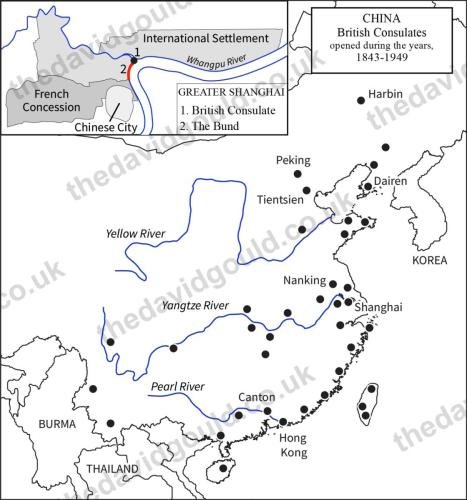 British consulates in China, 1843-1949